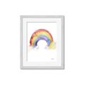 Picture of Watercolor Rainbow _GroupedProduct_Rectangle_Portrait_Mini_ _GroupedProduct_Rectangle_Portrait_Framed_Matted_