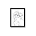 Picture of Dino Drawing _GroupedProduct_Rectangle_Portrait_Mini_ _GroupedProduct_Rectangle_Portrait_Framed_Matted_