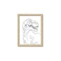 Picture of Dino Drawing _GroupedProduct_Rectangle_Portrait_Mini_ _GroupedProduct_Rectangle_Portrait_Framed_Matted_