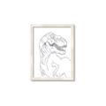 Picture of Dino Drawing _GroupedProduct_Rectangle_Portrait_Mini_ _GroupedProduct_Rectangle_Portrait_Framed_Matted_