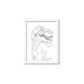 Picture of Dino Drawing _GroupedProduct_Rectangle_Portrait_Mini_ _GroupedProduct_Rectangle_Portrait_Framed_Matted_
