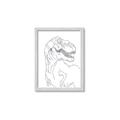 Picture of Dino Drawing _GroupedProduct_Rectangle_Portrait_Mini_ _GroupedProduct_Rectangle_Portrait_Framed_Matted_