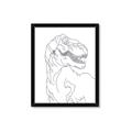 Picture of Dino Drawing _GroupedProduct_Rectangle_Portrait_Mini_ _GroupedProduct_Rectangle_Portrait_Framed_Matted_