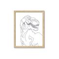 Picture of Dino Drawing _GroupedProduct_Rectangle_Portrait_Mini_ _GroupedProduct_Rectangle_Portrait_Framed_Matted_