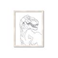 Picture of Dino Drawing _GroupedProduct_Rectangle_Portrait_Mini_ _GroupedProduct_Rectangle_Portrait_Framed_Matted_