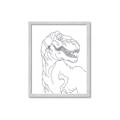 Picture of Dino Drawing _GroupedProduct_Rectangle_Portrait_Mini_ _GroupedProduct_Rectangle_Portrait_Framed_Matted_