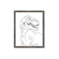 Picture of Dino Drawing _GroupedProduct_Rectangle_Portrait_Mini_ _GroupedProduct_Rectangle_Portrait_Framed_Matted_