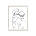 Picture of Dino Drawing _GroupedProduct_Rectangle_Portrait_Mini_ _GroupedProduct_Rectangle_Portrait_Framed_Matted_