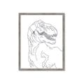 Picture of Dino Drawing _GroupedProduct_Rectangle_Portrait_Mini_ _GroupedProduct_Rectangle_Portrait_Framed_Matted_