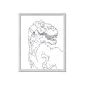 Picture of Dino Drawing _GroupedProduct_Rectangle_Portrait_Mini_ _GroupedProduct_Rectangle_Portrait_Framed_Matted_