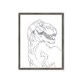 Picture of Dino Drawing _GroupedProduct_Rectangle_Portrait_Mini_ _GroupedProduct_Rectangle_Portrait_Framed_Matted_