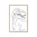 Picture of Dino Drawing _GroupedProduct_Rectangle_Portrait_Mini_ _GroupedProduct_Rectangle_Portrait_Framed_Matted_