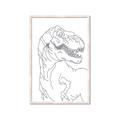 Picture of Dino Drawing _GroupedProduct_Rectangle_Portrait_Mini_ _GroupedProduct_Rectangle_Portrait_Framed_Matted_