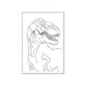 Picture of Dino Drawing _GroupedProduct_Rectangle_Portrait_Mini_ _GroupedProduct_Rectangle_Portrait_Framed_Matted_
