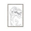 Picture of Dino Drawing _GroupedProduct_Rectangle_Portrait_Mini_ _GroupedProduct_Rectangle_Portrait_Framed_Matted_