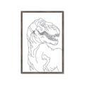 Picture of Dino Drawing _GroupedProduct_Rectangle_Portrait_Mini_ _GroupedProduct_Rectangle_Portrait_Framed_Matted_