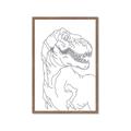 Picture of Dino Drawing _GroupedProduct_Rectangle_Portrait_Mini_ _GroupedProduct_Rectangle_Portrait_Framed_Matted_