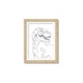 Picture of Dino Drawing _GroupedProduct_Rectangle_Portrait_Mini_ _GroupedProduct_Rectangle_Portrait_Framed_Matted_