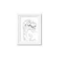 Picture of Dino Drawing _GroupedProduct_Rectangle_Portrait_Mini_ _GroupedProduct_Rectangle_Portrait_Framed_Matted_