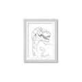 Picture of Dino Drawing _GroupedProduct_Rectangle_Portrait_Mini_ _GroupedProduct_Rectangle_Portrait_Framed_Matted_
