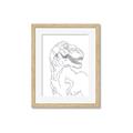 Picture of Dino Drawing _GroupedProduct_Rectangle_Portrait_Mini_ _GroupedProduct_Rectangle_Portrait_Framed_Matted_