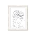 Picture of Dino Drawing _GroupedProduct_Rectangle_Portrait_Mini_ _GroupedProduct_Rectangle_Portrait_Framed_Matted_