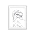 Picture of Dino Drawing _GroupedProduct_Rectangle_Portrait_Mini_ _GroupedProduct_Rectangle_Portrait_Framed_Matted_