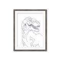 Picture of Dino Drawing _GroupedProduct_Rectangle_Portrait_Mini_ _GroupedProduct_Rectangle_Portrait_Framed_Matted_