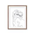 Picture of Dino Drawing _GroupedProduct_Rectangle_Portrait_Mini_ _GroupedProduct_Rectangle_Portrait_Framed_Matted_