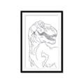 Picture of Dino Drawing _GroupedProduct_Rectangle_Portrait_Mini_ _GroupedProduct_Rectangle_Portrait_Framed_Matted_