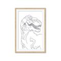 Picture of Dino Drawing _GroupedProduct_Rectangle_Portrait_Mini_ _GroupedProduct_Rectangle_Portrait_Framed_Matted_
