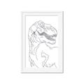 Picture of Dino Drawing _GroupedProduct_Rectangle_Portrait_Mini_ _GroupedProduct_Rectangle_Portrait_Framed_Matted_