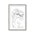 Picture of Dino Drawing _GroupedProduct_Rectangle_Portrait_Mini_ _GroupedProduct_Rectangle_Portrait_Framed_Matted_