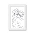 Picture of Dino Drawing _GroupedProduct_Rectangle_Portrait_Mini_ _GroupedProduct_Rectangle_Portrait_Framed_Matted_