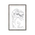 Picture of Dino Drawing _GroupedProduct_Rectangle_Portrait_Mini_ _GroupedProduct_Rectangle_Portrait_Framed_Matted_