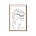 Picture of Dino Drawing _GroupedProduct_Rectangle_Portrait_Mini_ _GroupedProduct_Rectangle_Portrait_Framed_Matted_