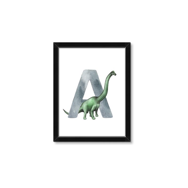 Picture of Green Dino A  _GroupedProduct_Rectangle_Portrait_Mini_ _GroupedProduct_Rectangle_Portrait_Framed_Matted_