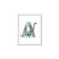 Picture of Green Dino A  _GroupedProduct_Rectangle_Portrait_Mini_ _GroupedProduct_Rectangle_Portrait_Framed_Matted_