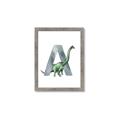 Picture of Green Dino A  _GroupedProduct_Rectangle_Portrait_Mini_ _GroupedProduct_Rectangle_Portrait_Framed_Matted_
