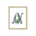 Picture of Green Dino A  _GroupedProduct_Rectangle_Portrait_Mini_ _GroupedProduct_Rectangle_Portrait_Framed_Matted_