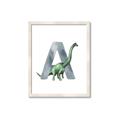 Picture of Green Dino A  _GroupedProduct_Rectangle_Portrait_Mini_ _GroupedProduct_Rectangle_Portrait_Framed_Matted_
