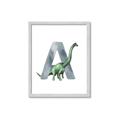 Picture of Green Dino A  _GroupedProduct_Rectangle_Portrait_Mini_ _GroupedProduct_Rectangle_Portrait_Framed_Matted_