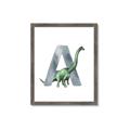Picture of Green Dino A  _GroupedProduct_Rectangle_Portrait_Mini_ _GroupedProduct_Rectangle_Portrait_Framed_Matted_