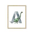 Picture of Green Dino A  _GroupedProduct_Rectangle_Portrait_Mini_ _GroupedProduct_Rectangle_Portrait_Framed_Matted_