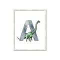 Picture of Green Dino A  _GroupedProduct_Rectangle_Portrait_Mini_ _GroupedProduct_Rectangle_Portrait_Framed_Matted_