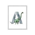 Picture of Green Dino A  _GroupedProduct_Rectangle_Portrait_Mini_ _GroupedProduct_Rectangle_Portrait_Framed_Matted_