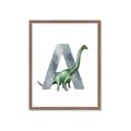 Picture of Green Dino A  _GroupedProduct_Rectangle_Portrait_Mini_ _GroupedProduct_Rectangle_Portrait_Framed_Matted_