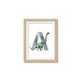 Picture of Green Dino A  _GroupedProduct_Rectangle_Portrait_Mini_ _GroupedProduct_Rectangle_Portrait_Framed_Matted_