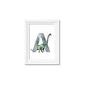 Picture of Green Dino A  _GroupedProduct_Rectangle_Portrait_Mini_ _GroupedProduct_Rectangle_Portrait_Framed_Matted_
