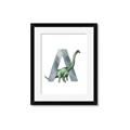 Picture of Green Dino A  _GroupedProduct_Rectangle_Portrait_Mini_ _GroupedProduct_Rectangle_Portrait_Framed_Matted_